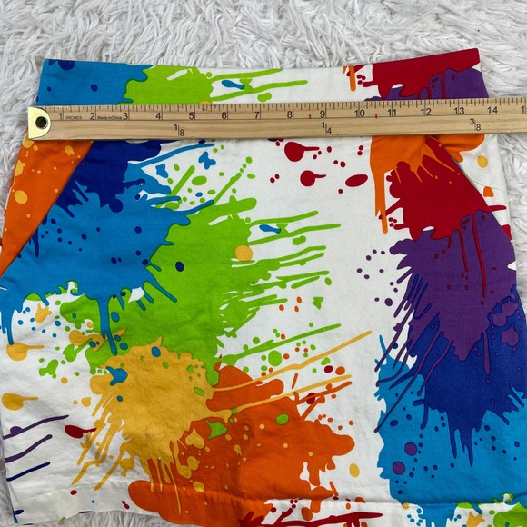 Loudmouth Skirt Womens‎ 2 Multicolor Splatter Skort Golf Outdoor Pockets Ladies - Picture 7 of 11